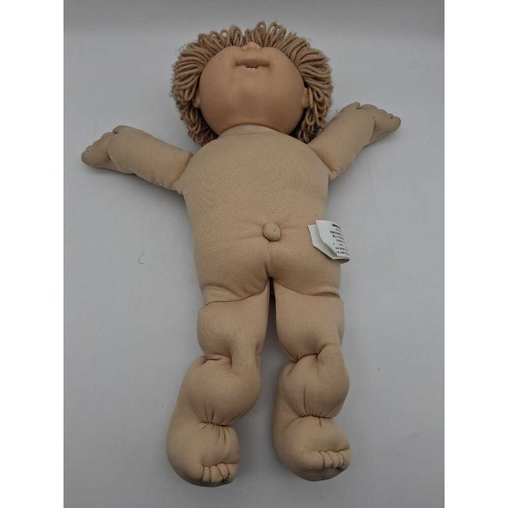 Cabbage Patch Kids Doll 16” 1982 Short Hair Blue Eyes Teeth Boy Doll Outfit - Picture 6 of 12